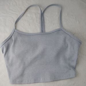 ALO Yoga Light Gray Sports Bra